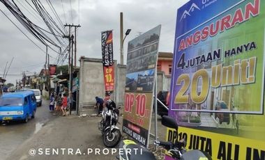 Rumah mewah 2 lantai murah tepi jalan raya angkot selangkah ke stasiun citayam bogor depok