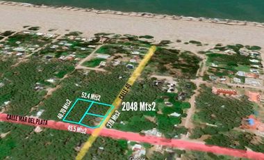 Terreno venta - 2048mts2 totales - Mar Azul