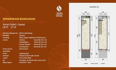 Ciamik Mewah, Rumah Usaha Jade Sidorejo, Sidoarjo | Br160 G