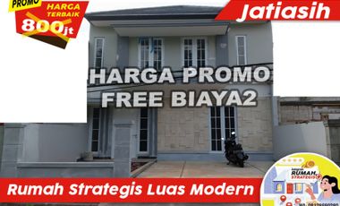 FREE BIAYA2 Rumah Strategis 2 Lt 700 Jtan akses 3 mobil Jatiasih Bekasi