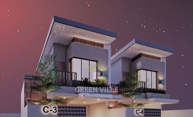 Rumah 2 Lantai Design Tropis di Sayap Cimahi