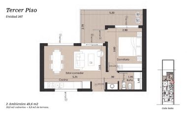 Venta en Pozo departamentos de 2 ambientes. Zona San José.