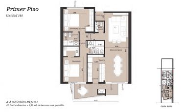 Venta en Pozo departamentos de 2 ambientes. Zona San José.