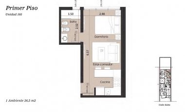 Venta en Pozo departamentos de 2 ambientes. Zona San José.