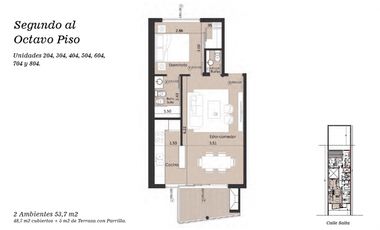 Venta en Pozo departamentos de 2 ambientes. Zona San José.