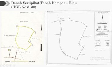 Tanah Pekanbaru Kampar Riau dekat Labersa Hotel & Water Park 14.99 ha