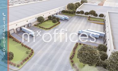 Nave nueva en renta de 5,638m2 en parque Miguel Alemán Apodaca, N.L.