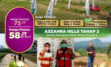 Investasi Tanah 100m² 12 menit ke Wisata Villa Kahyangan Bogor