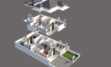 Rumah Cluster Minimalis 2 Lantai di Jl Simpang Tiga