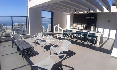 Departamento 1D1B. Costa Montemar I Bodega y estacionamiento