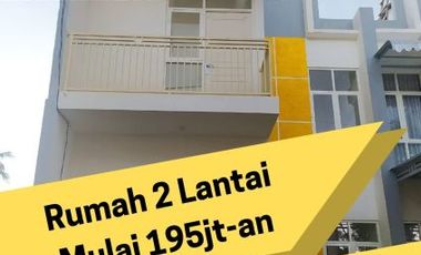 Borong Rumah Murah 2 Lantai Hanya 195jt-an Sisa 1 Unit Lagi