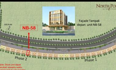 Ruko mewah 4 lantai hadap jalan ramai Northpoint Navapark BSD