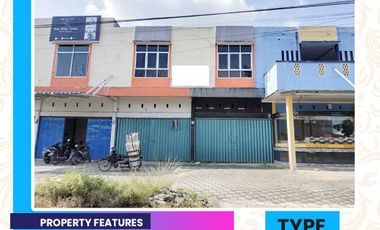 dijual ruko 5 pintu 2 lantai dekat kampus uin cocok untuk usaha