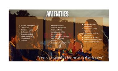 Venta De Lotes En Rentable Y Fascinante Proyecto En Condominio Turistico Con Enfoque En Naturaleza, Wellness Y Glamping En Tarapoto Con Alto Potencial