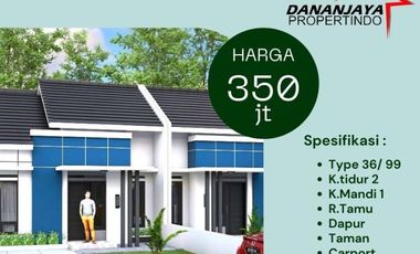 Rumah konsep minimalis modern dengan lingkungan asri tenang