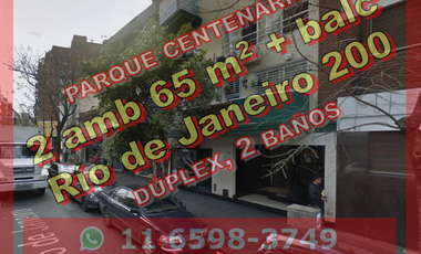 NUEVO PRECIO - Departamento en Venta en Parque Centenario, 2 ambientes en dúplex con baño y toilette, 65 m2 + balcón, - Río de Janeiro 700
