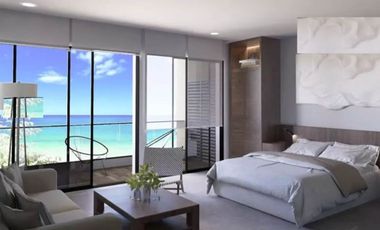 Departamento con rooftop vista al mar, alberca privada en venta en Cozumel