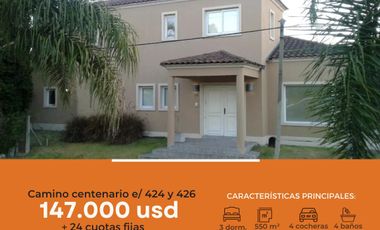 Casa en venta - 3 Dormitorios 4 Baños 4 Cocheras - 550Mts2 - Villa Elisa [FINANCIADA]