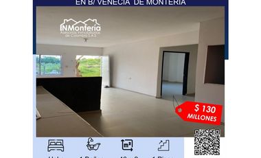 VENTA DE  APARTAMENTO EN B/ VENECIA ZONA ORIENTE  DE MONTERIA