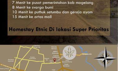 DIJUAL RUMAH CANTIK BISA JADI HOMESTAY DI KAWASAN WISATA