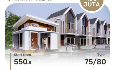 RUMAH DI KARANGANYAR DEKAT JALAN SOLO SRAGEN DISKON 100 JUTA