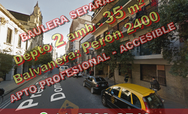NUEVO PRECIO - Departamento en Venta en Balvanera 2 ambientes 35 m2 contrafrente muy luminoso 8vo piso – Pres Tte Gral Juan D Perón 2400