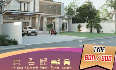 dijual rumah besar dan mewah full interior dan kolam renang