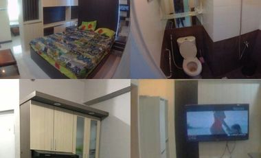 Studio apartemen bulanan murah full furnish dan wifi ready