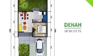 Jual Rumah type 37/78 1 lantai di Perumahan Butta Gowa Park City