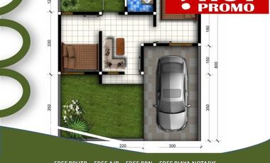 Rumah Dijual di Malang Tipe 25/107 Murah dan Free Biaya