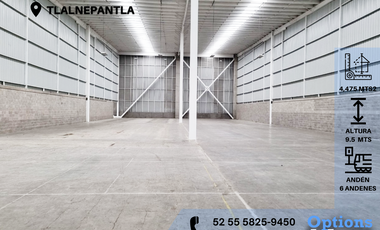 Warehouse in Tlalnepantla, rent now!