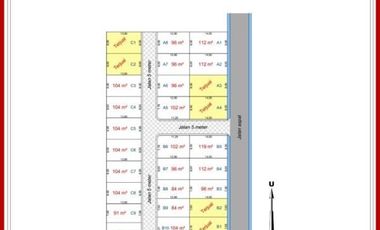 Tanah Kavling Dekat SMPN 8 Pemalang; Siteplan Rapi, 950 Rb-an