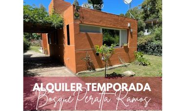 ALQUILER TEMPORADA Casa en Bosque Peralta Ramos MdP