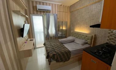 Apartemen green pramuka type studio mingguan murah