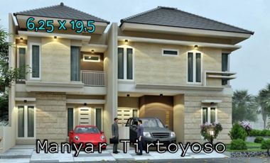 Dijual Rumah Baru Minimalis 2 Lantai Manyar Tirtoyoso Selatan Surabaya