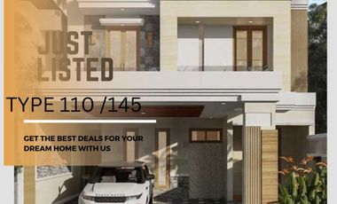 Rumah Dijual 2 Lantai Bebas Design di Kawasan Jl. Lobak -