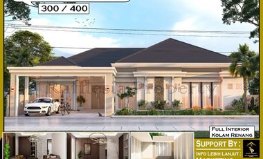 dijual rumah mewah modern ada kolam renang lokasi komplek pemda