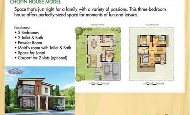 House And Lot For Sale in San Mateo Rizal Chopin House Model