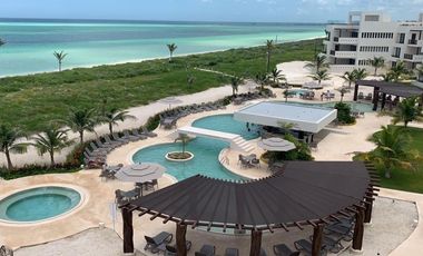 Departamento Amueblado en la playa en RENTA en Almares, Kinuh Telchac Puerto.