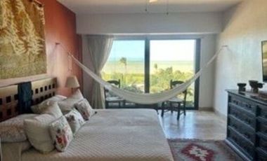 Departamento Amueblado en la playa en RENTA en Almares, Kinuh Telchac Puerto.