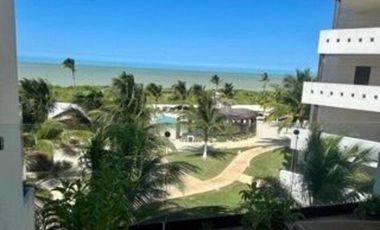 Departamento Amueblado en la playa en RENTA en Almares, Kinuh Telchac Puerto.