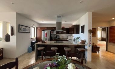 Departamento Amueblado en la playa en RENTA en Almares, Kinuh Telchac Puerto.