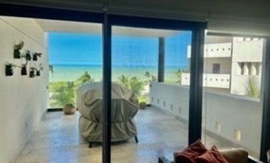 Departamento Amueblado en la playa en RENTA en Almares, Kinuh Telchac Puerto.
