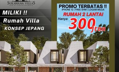 Kesempatan Terbatas Memiliki Hunian Ala Jepang 2 Lantai Harga 300Jtan