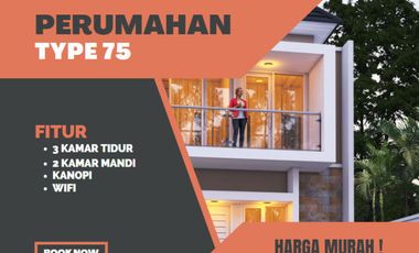 Jual Rumah Type 75 Murah di Graha Arimbi Salatiga