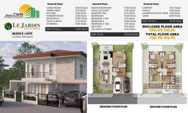 House and Lot at Le Jardin Ma-a
