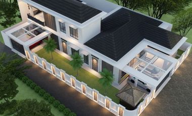 hunian elit design tropis modern di komplek pemda