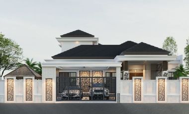hunian elit design tropis modern di komplek pemda