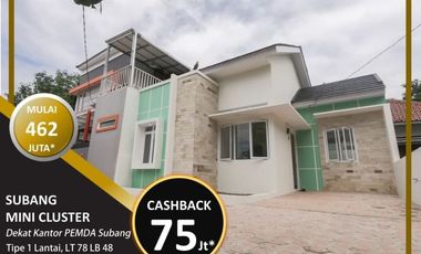 6KM Gerbang Tol Subang Sukamelang Rumah Minimalis modern pusat kota