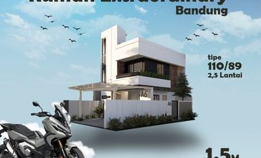 Rumah 2,5 Lantai Mewah Terjangkau Dekat Tol Pasteur